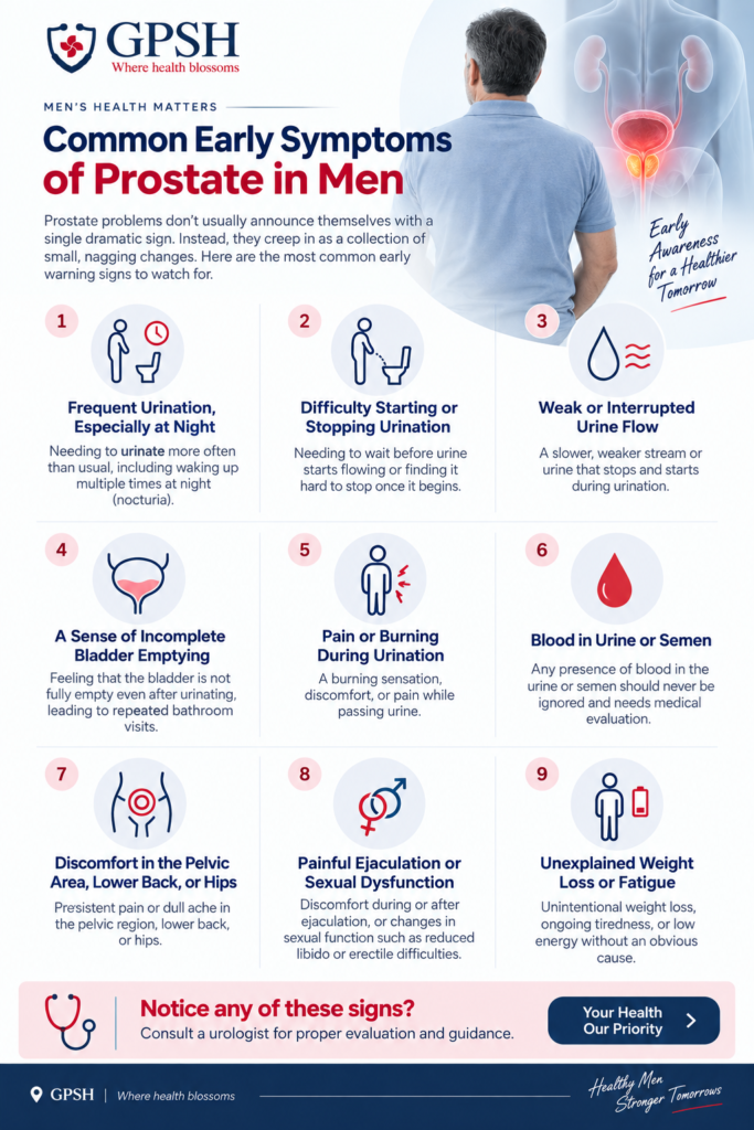 Early Symptoms of Prostate in Men